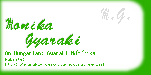 monika gyaraki business card
